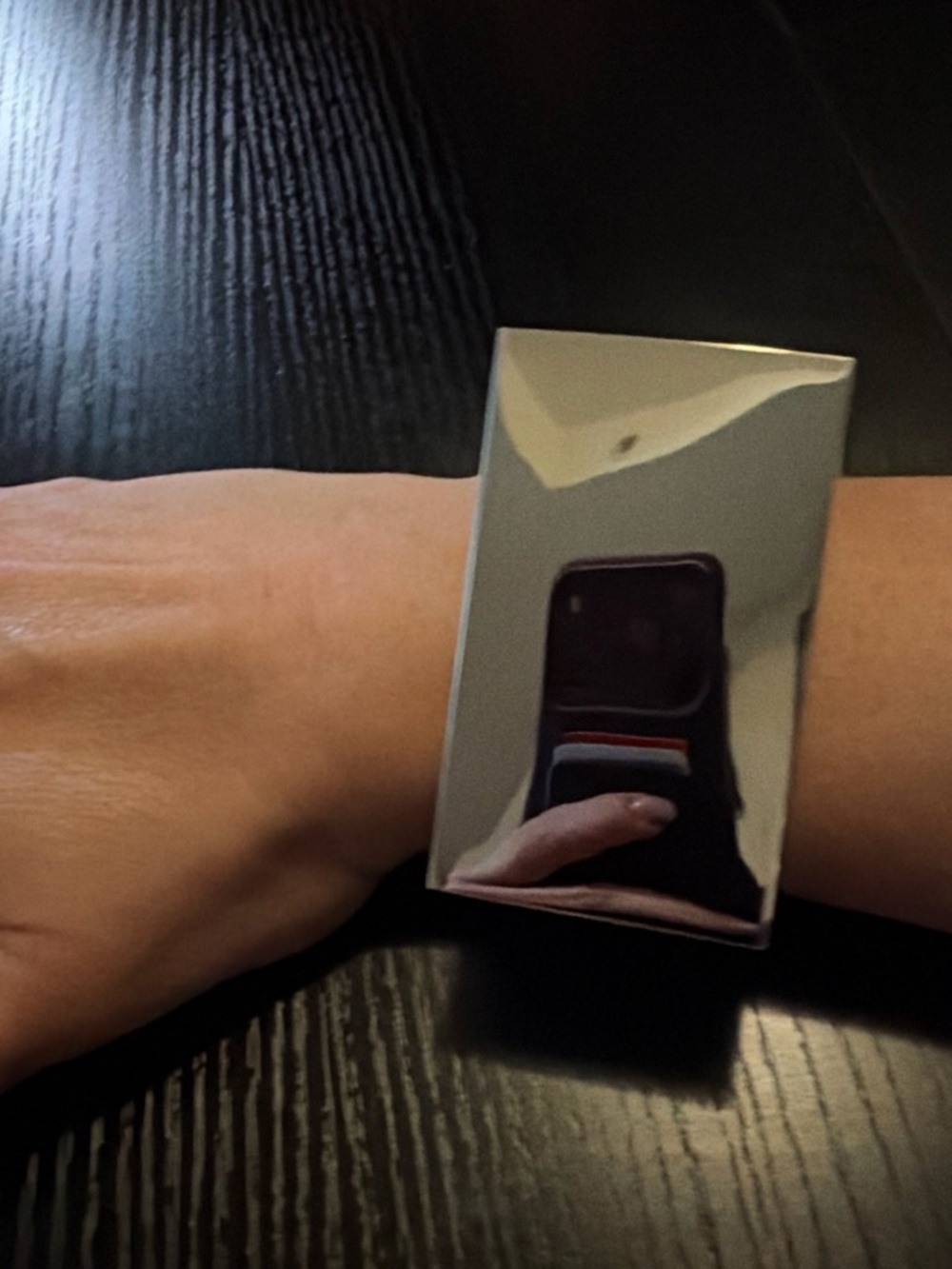Polished Silver Rectangular Smart Bracelet - Fashion Wearable